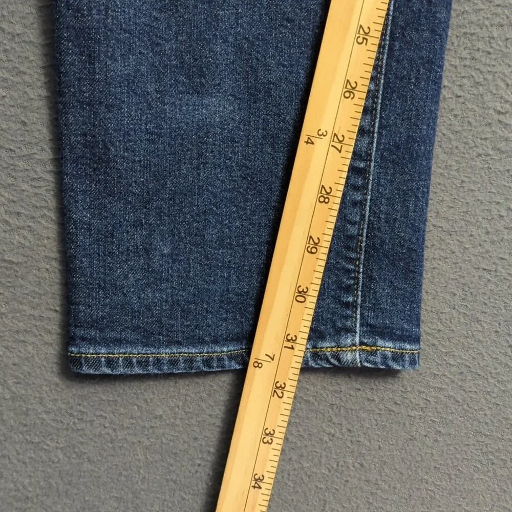 J. Crew Jeans Men's 33x32 Blue 1040 Athletic Tapered Fit Stretch Denim